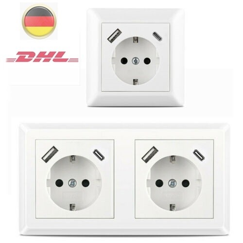 Presa con usb - usb-a, e